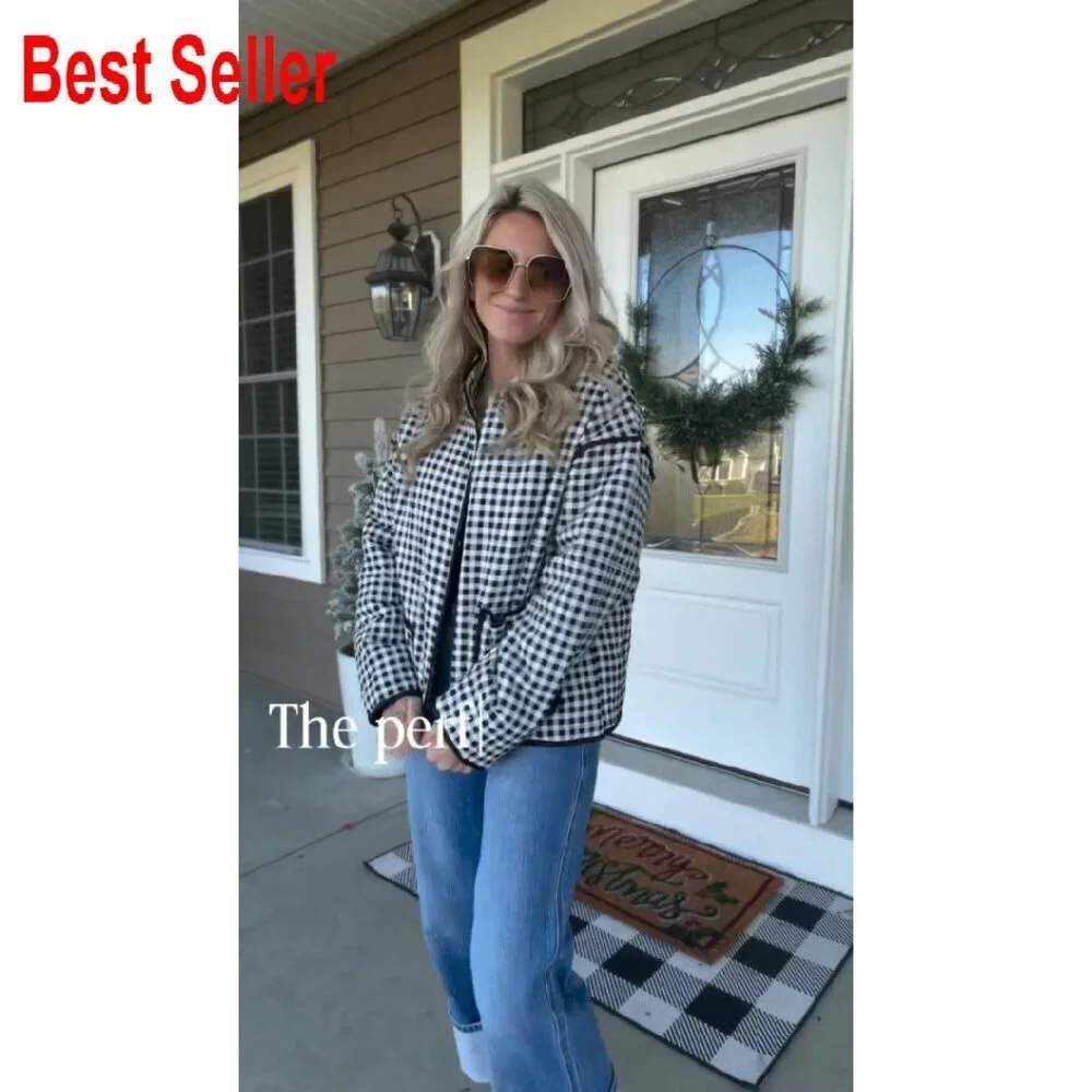 Cropped Floral Puffer Jacket Lightweight Quilted Coat Open Front Long Sleeve